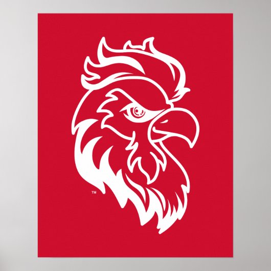 Poster Jacksonville State University Gamecocks Red Eagle (Devant)