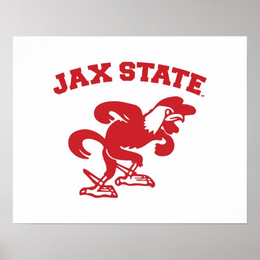 Poster Jacksonville State University JAX State Gamecocks (Devant)