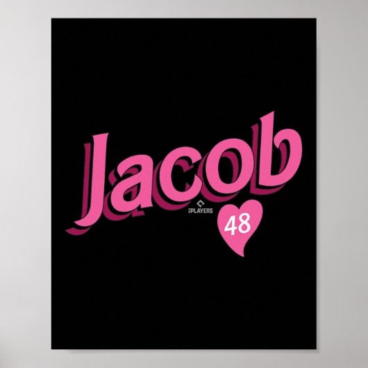Poster Jacob Degrom Texas Vendre la Saint-Valentin Mlbpa (Devant)