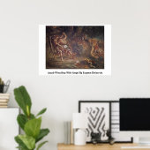 Poster Jacob Lutte Avec Angel Par Eugene Delacroix (Bureau à domicile)