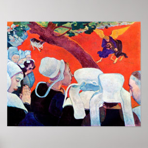 Poster Jacob Lutte avec l'Ange, Gauguin