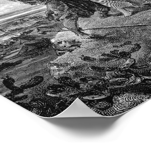 Poster Jacob Lutte Avec L'Ange Gustave Dore 1855 (Coin)