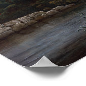 Poster Jacob van Ruisdael Deux moulins (Coin)