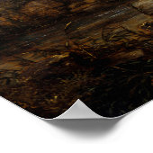 Poster Jacob van Ruisdael Deux moulins à eau souterrains (Coin)