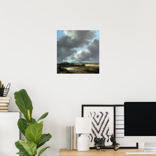 Poster Jacob van Ruisdael Vue d'Alkmaar (Bureau à domicile)