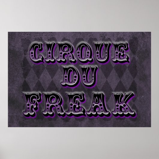 Poster Jacquard gothique Cirque Du Freak (Devant)