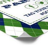 Poster Jacquard moderne Motif Golf N'importe quel âge Sig (Coin)