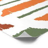 Poster Jacquard tribal ethnique Motif sans âme. Tradition (Coin)