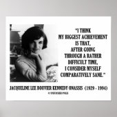 Poster Jacqueline Kennedy Citation Comparativement Sane (Devant)