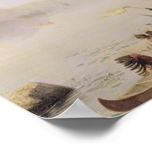 Poster Jacques Cartier Découverte du Saint-Laurent (Coin)