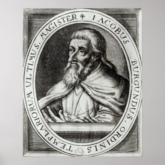 Poster Jacques de Molay Maître des Templiers de Chevalier (Devant)