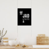 Poster Jad Nom personnalisé Anniversaire Cadeau (Cuisine)