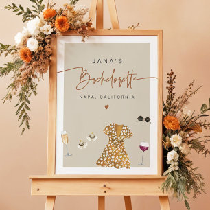 Poster JADE Bohemian Napa Vin Pays Bachelorette