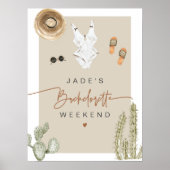 Poster JADE Boho Desert Cactus Scottsdale Avant le Voile (Devant)