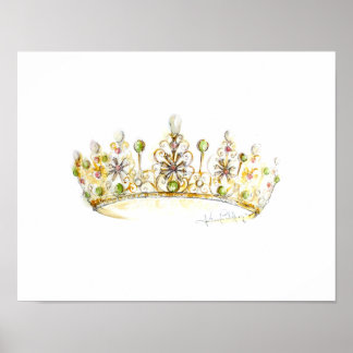 Poster Jade Pearl Crown par Heather French Henry