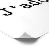 Poster J'adore (Coin)