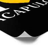 Poster J'adore Acapulco Mexique Vacances _1 (Coin)