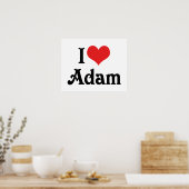 Poster J'adore Adam (Cuisine)