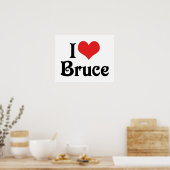 Poster J'adore Bruce (Cuisine)