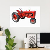 Poster J'adore ces vieux tracteurs (Bureau à domicile)