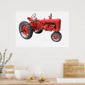 Poster J'adore ces vieux tracteurs (Cuisine)