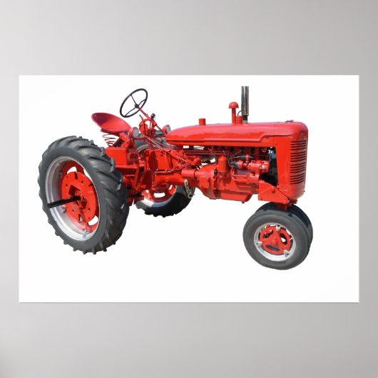Poster J'adore ces vieux tracteurs (Devant)