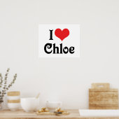Poster J'adore Chloe (Cuisine)