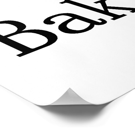 Poster J'adore cuisiner (Coin)