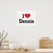 Poster J'adore Dennis (Cuisine)