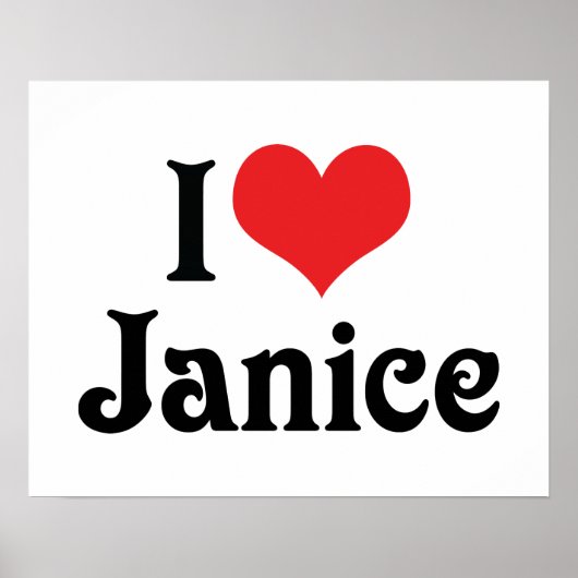 Poster J'adore Janice (Devant)
