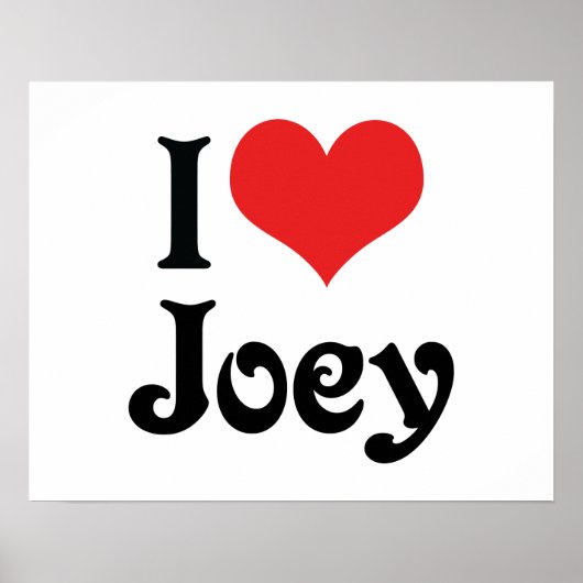 Poster J'adore Joey (Devant)