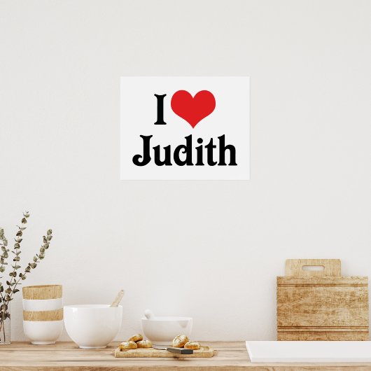 Poster J'adore Judith (Cuisine)