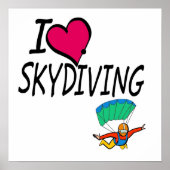 Poster J'adore la Skydiving (Devant)