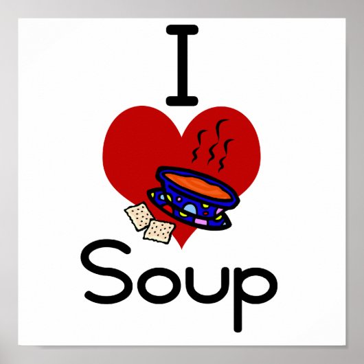 Poster J'adore la soupe de coeur (Devant)