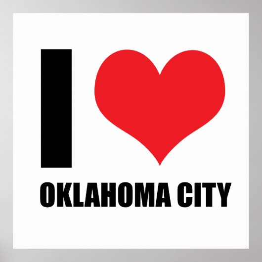Poster J'adore la ville d'Oklahoma (Devant)