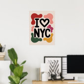 Poster J'adore l'art pop de nyc (Bureau à domicile)