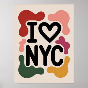 Poster J'adore l'art pop de nyc
