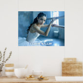 POSTER J'ADORE LE BALLET - BALLET & DANSE (Cuisine)