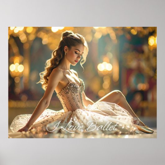 POSTER J'ADORE LE BALLET - BALLET & DANSE (Devant)