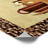 Poster J'adore le café (Coin)