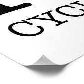 POSTER J'ADORE LE CYCLISME (Coin)