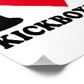 Poster J'adore le kickboxing (Coin)