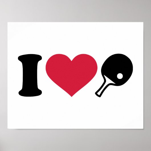 Poster J'adore le ping-pong Ping (Devant)