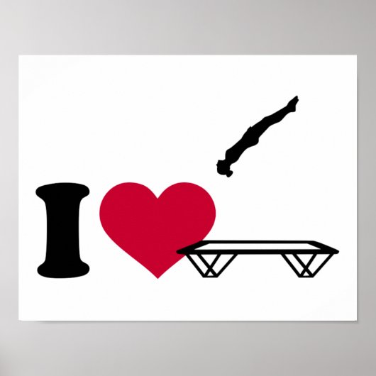 Poster J'adore le trampoling (Devant)