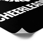 Poster J'adore l'entraîneur de cheerleading (Coin)