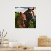 Poster J'adore les chevaux (Cuisine)