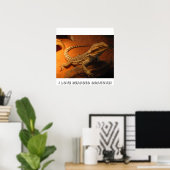 Poster J'adore les dragons barrés ! (Bureau à domicile)