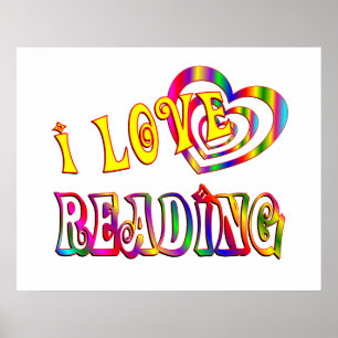Poster J'adore lire