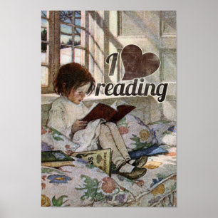 Poster J'adore lire
