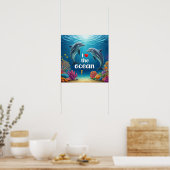 Poster J'adore l'océan (Cuisine)